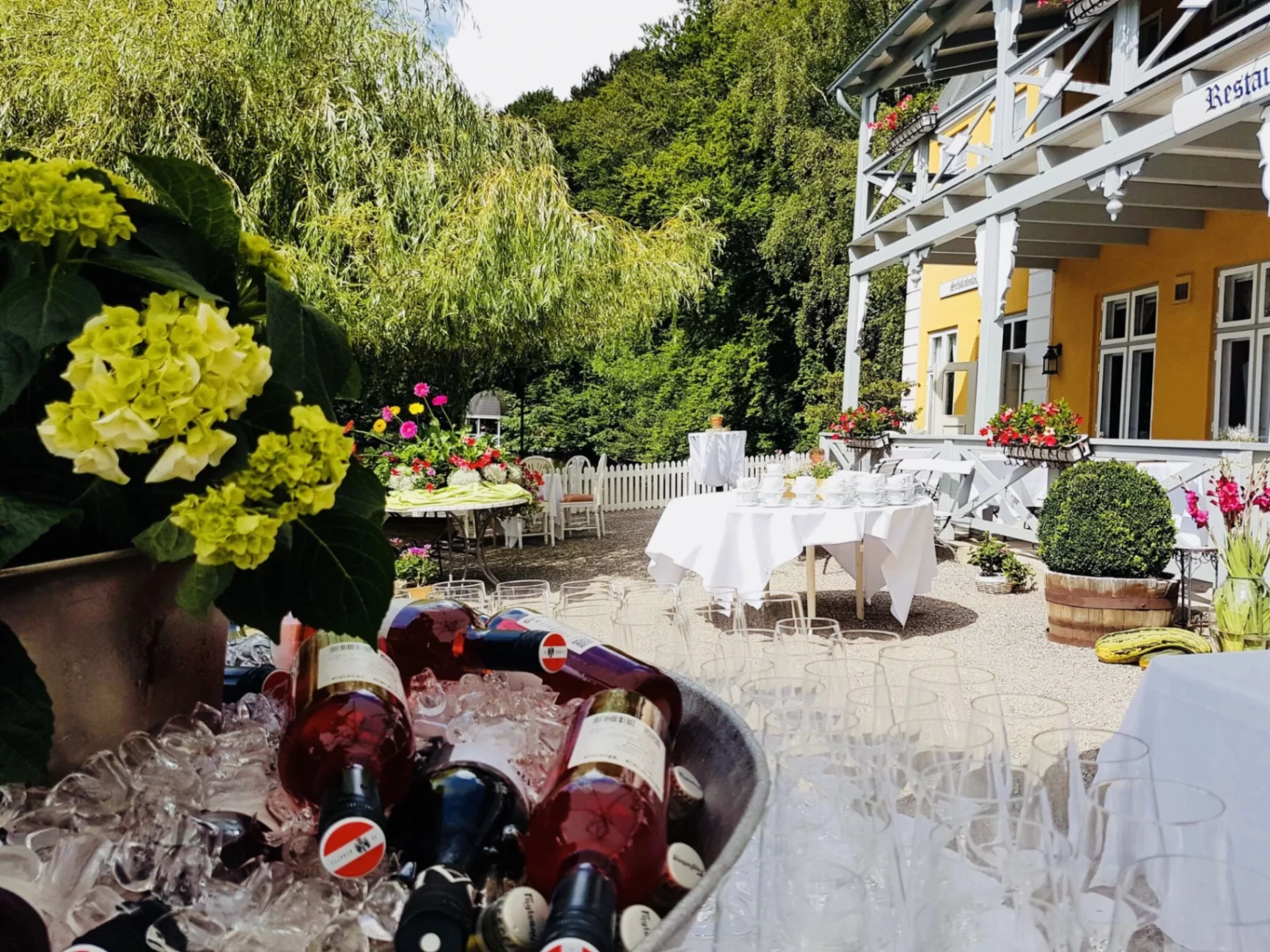 Restaurantens terrasse